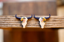 Load image into Gallery viewer, Floral Longhorns Hoops  *Made to Order*
