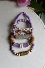 Load image into Gallery viewer, Wild Lavender Bracelet Stack
